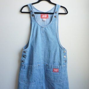 Old School Denim Overall Dress